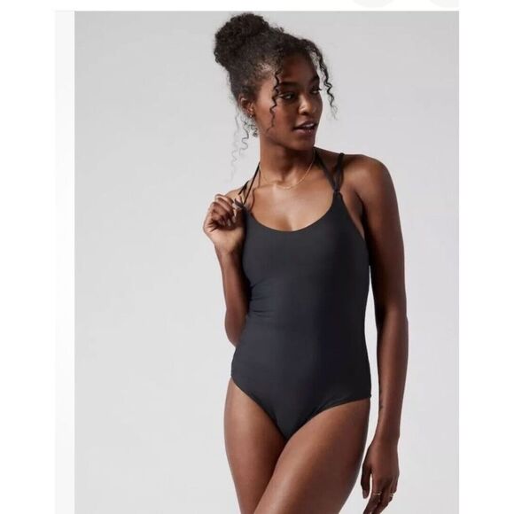 Athleta Other - ATHLETA Keyhole One‎ Piece Swimsuit XSP Black NWT #511635